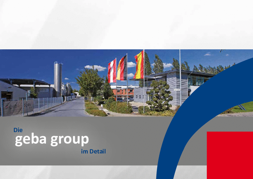 geba Unternehmensbroschüre